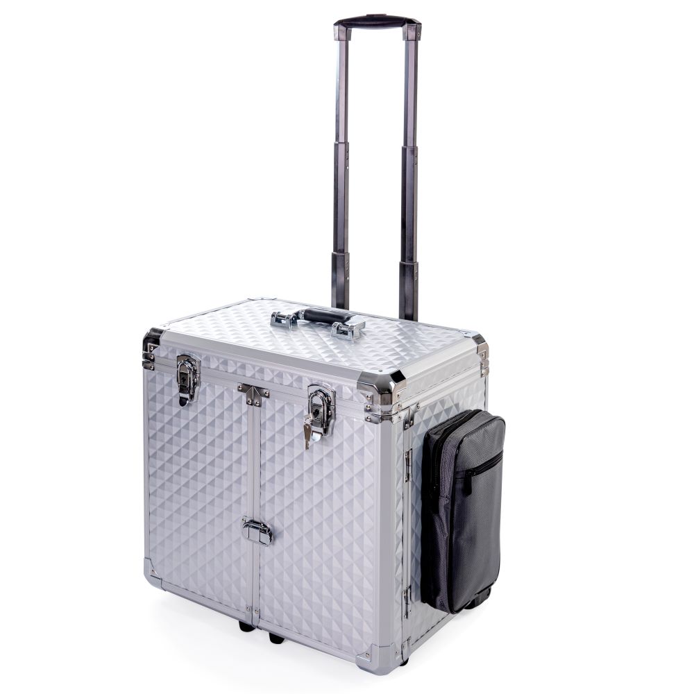 Mobiler Fußpflegekoffer - Leicht & Robust (Glamour Silber)