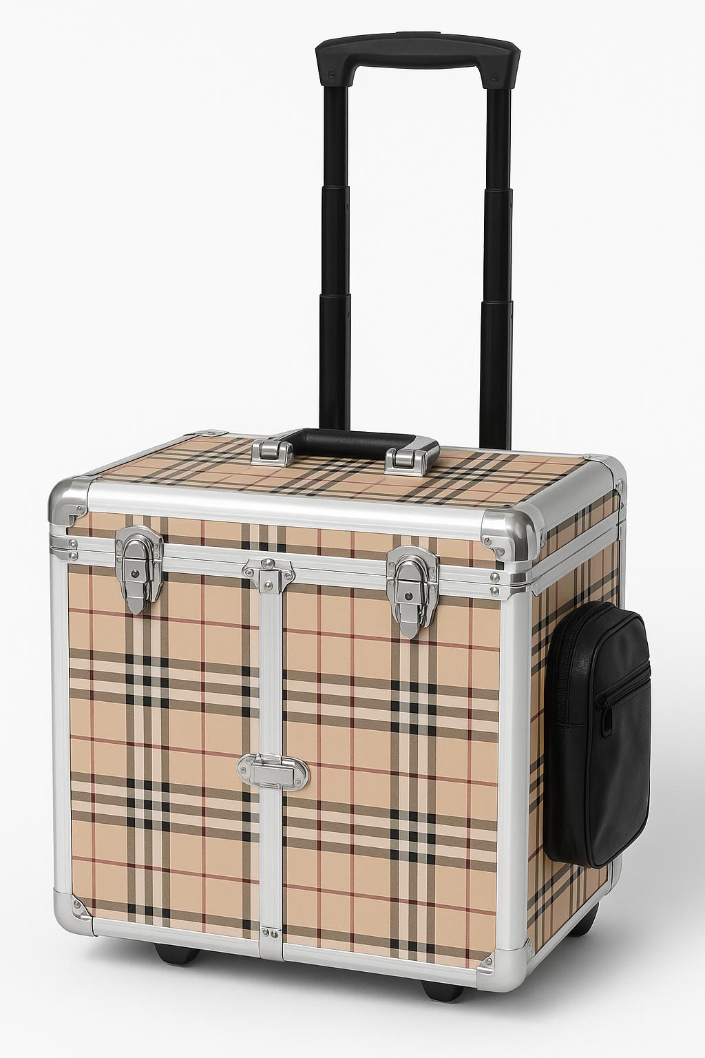 Mobiler Fußpflegekoffer – leicht, stabil & elegant kariert