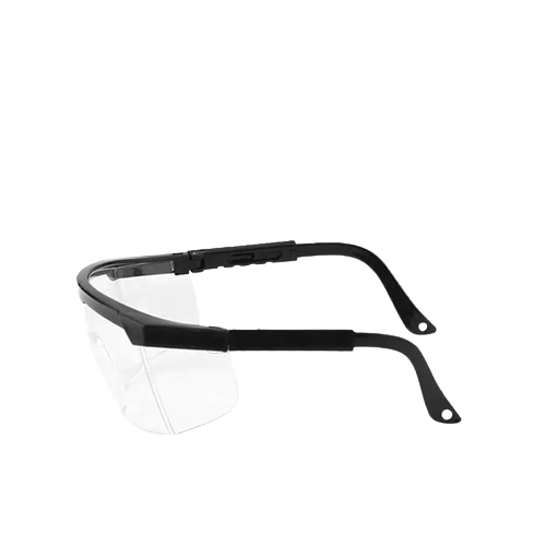 Schutzbrille mit Seitenschutz und verstellbaren Bügel
