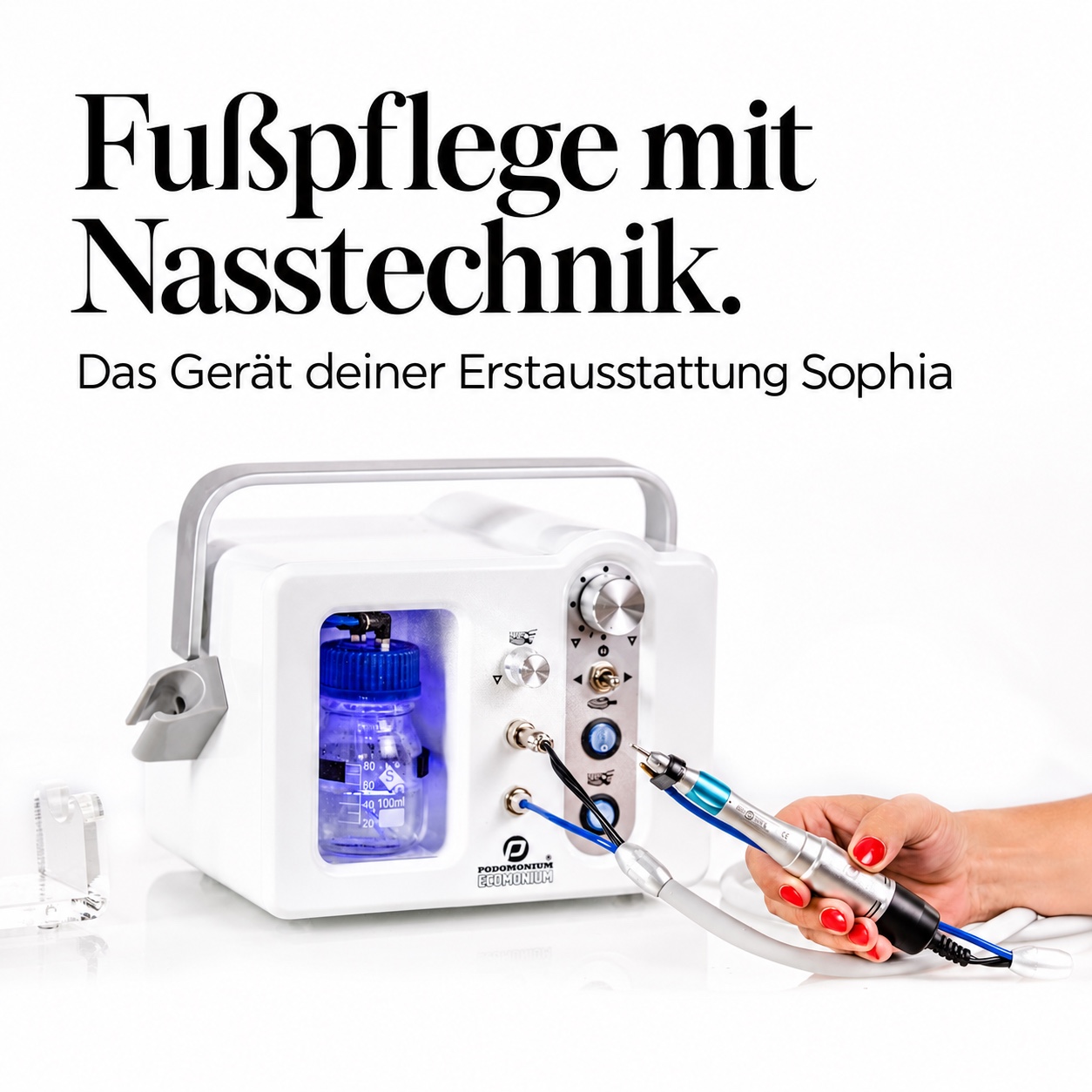 Fußpflege-Starterset Sophia – Ecomonium, Koffer & Perfetto